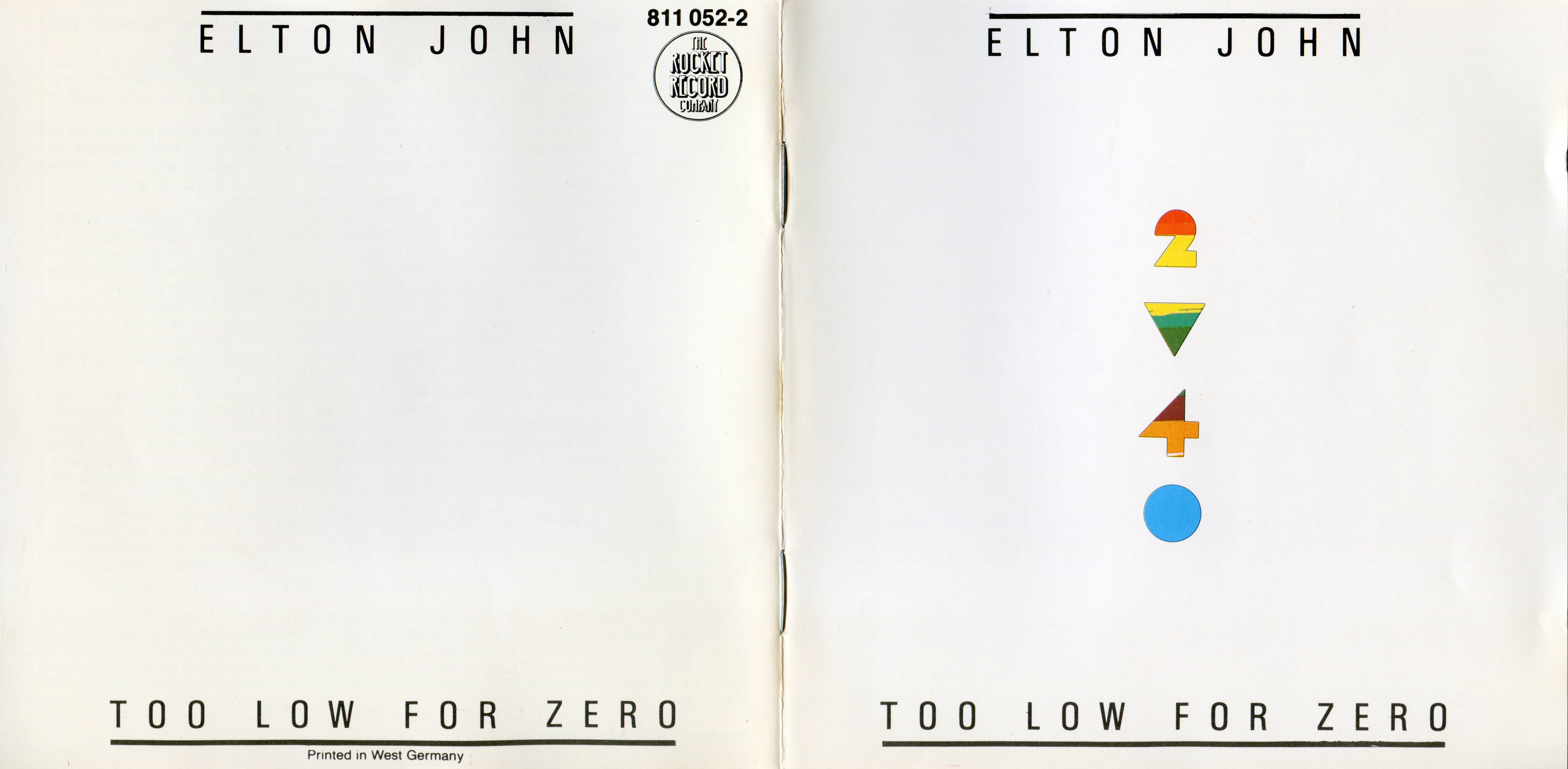 Elton John Too Low For Zero [vkandin d]